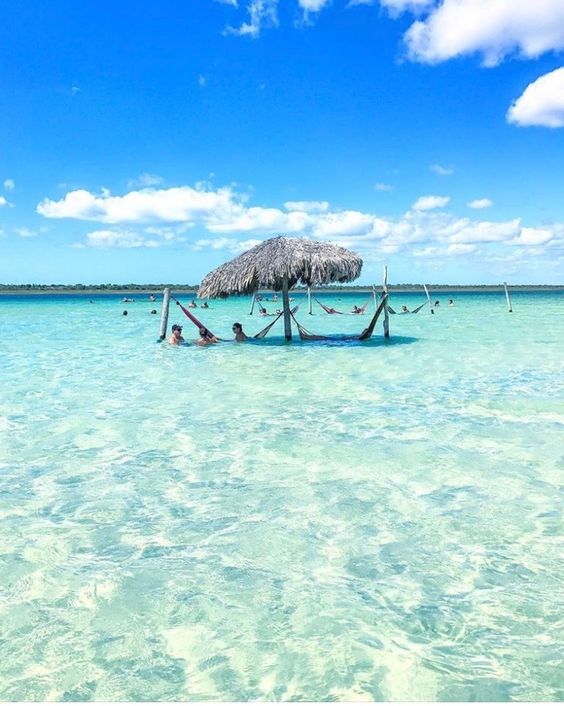 praia de jericoacoara rede dentro da água